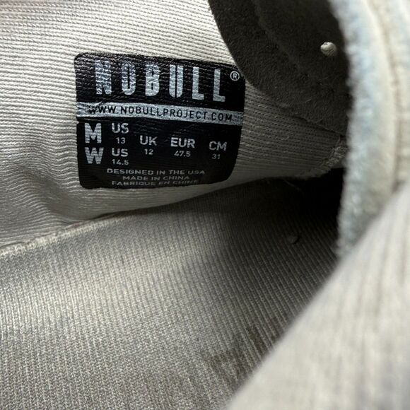 NOBULL Trainer Shoes Gray Athletic Sneaker Men’s Size 13 main image 6